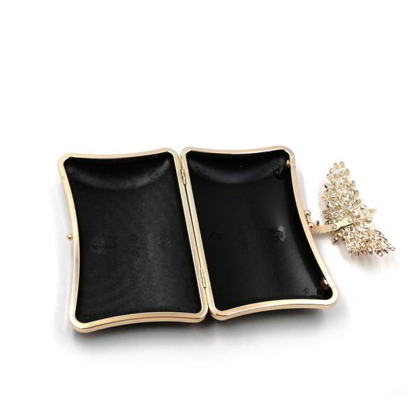 Gorgeous Flower Clasp Pillow Shape Box Clutch Frame Lady Cluthes