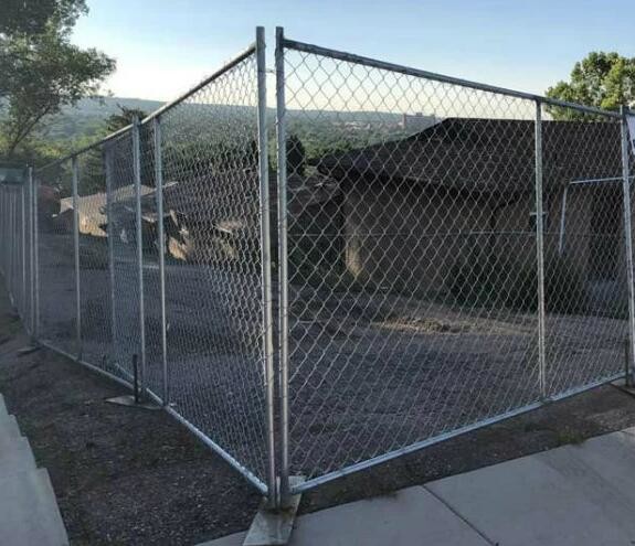 Individual Durable 6ft Height Temporary Security Fencing Chain Link Portable