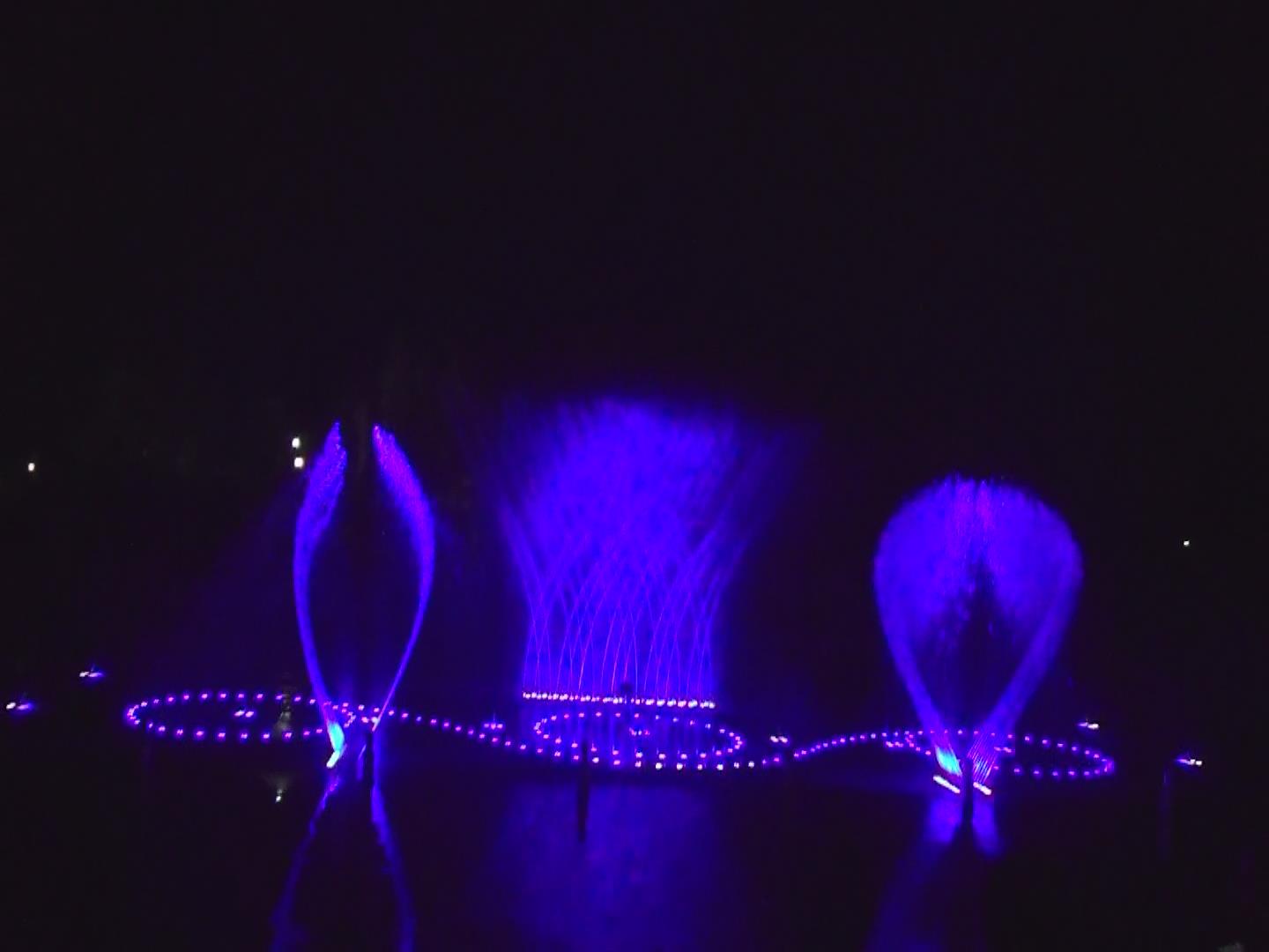 Hotel Music Water Dancing Fountain Stainless Steel Musical Signal Control
