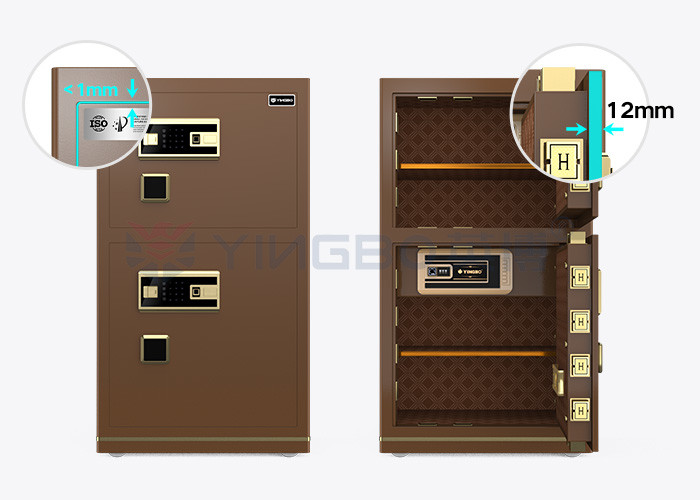 Coffee Solid Steel Luxury Smart cash locker for office Security YB/N7-100D