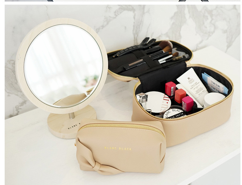 Waterproof PU Leather Cosmetic Bag Blanks Toiletry Bag For Travel