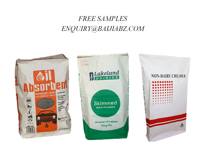 Custom Oil Absorbent Packaging Paper Bag 15kg 20kg for Liquid Spill