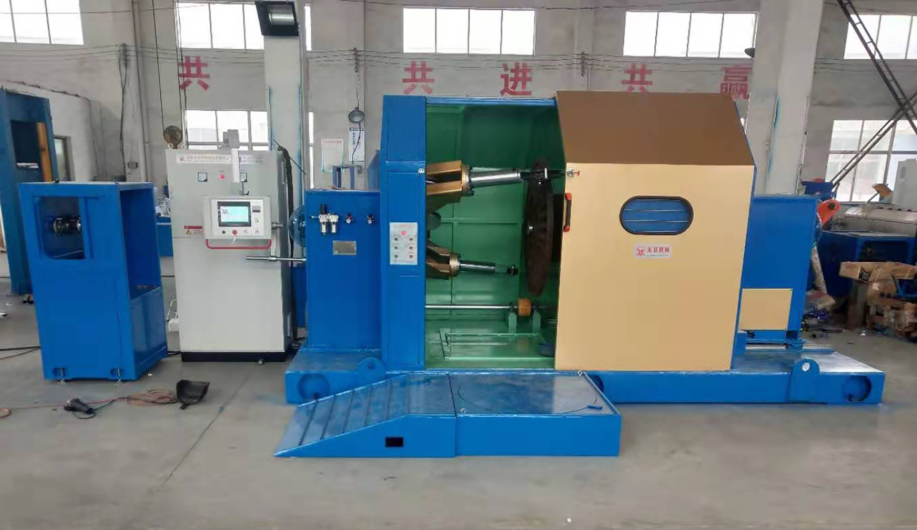 High Speed Cable Wire Making Machine Cantilever Single Twisting Cabling Machine