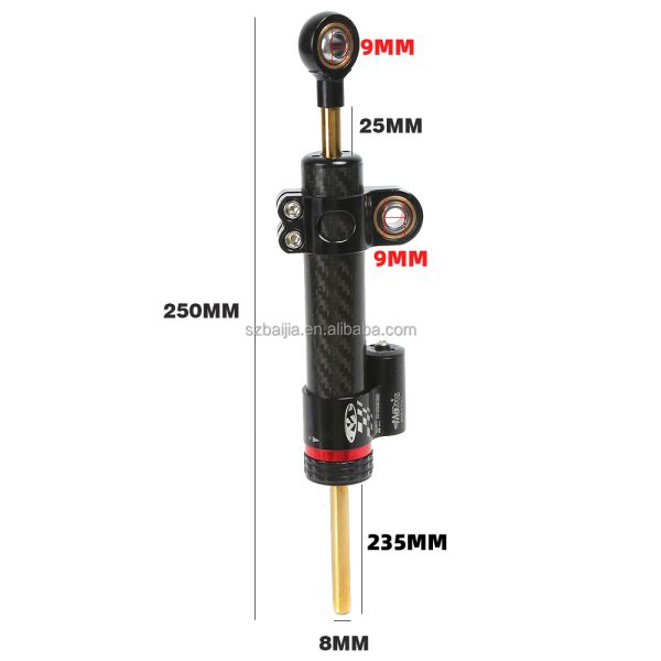 Carbon Fiber Electric Scooter Handlebar Adjustable Steering Damper Scooter Damping Modification