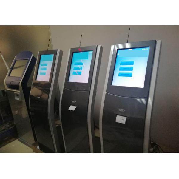 17 Inch Queue Management System Touch Screen Ticket Kiosk Queuing Ticket Machine With Sub Service Menu