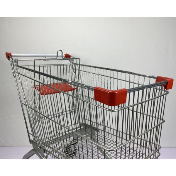 European Style Customized Grocery Shopping Trolley 150L Metal Supermarket Trolley Powder Coating