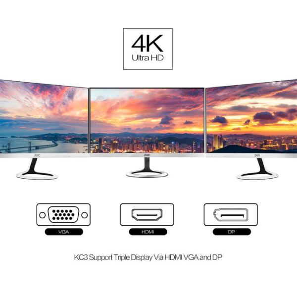 KC3-I5 7200U Ultra Compact Pc / High Performance Mini Pc Small Fast Quiet