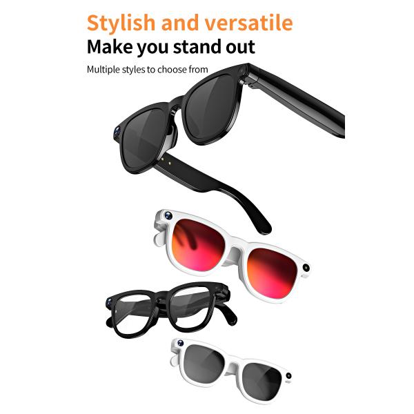 New Smart Glasses V3 With Double Lenses Built-In Microphone And Speaker