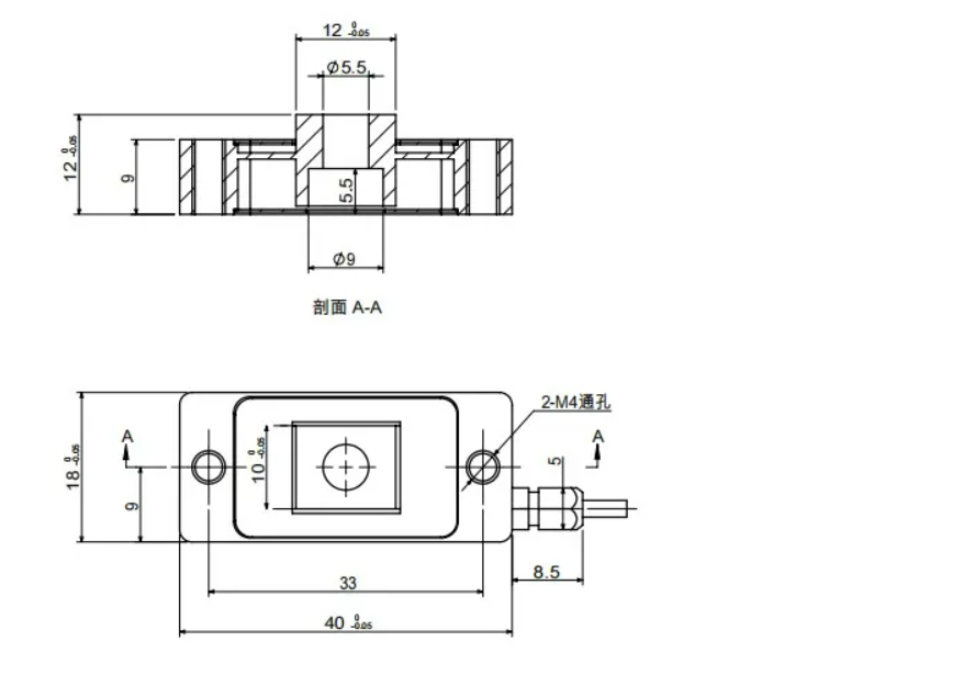 20kg Plate Type Load Cell for 3c Product Testing