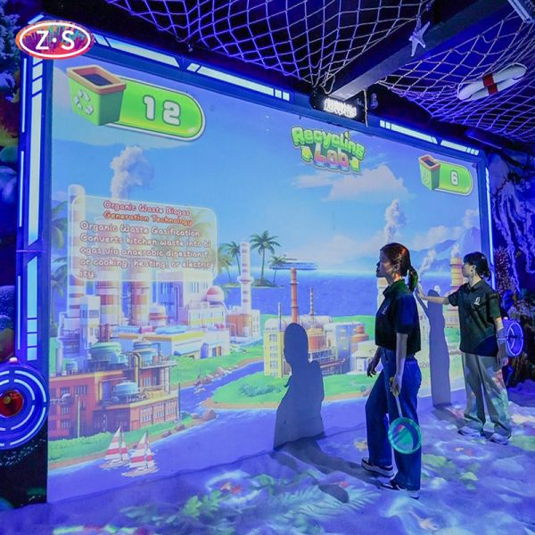 Multiple Scenarios Interactive Projection Game Magical Beach Effects For