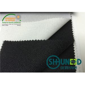 China 100% Polyester Bonded Interlining , Bump Interlining For Garments on sale
