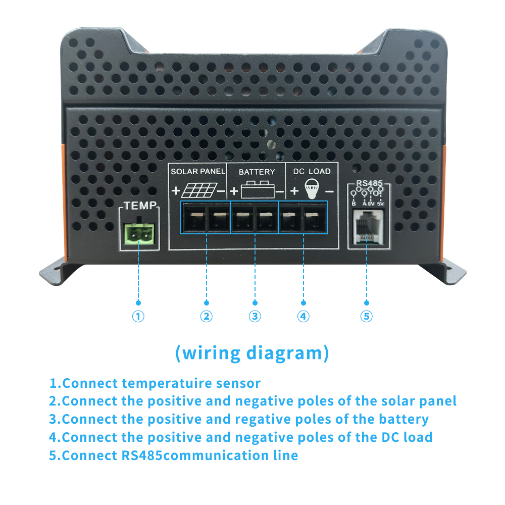 12V 24V 36V 48V 60V 72 Volt Solar Charge Controller 30A With LCD Display