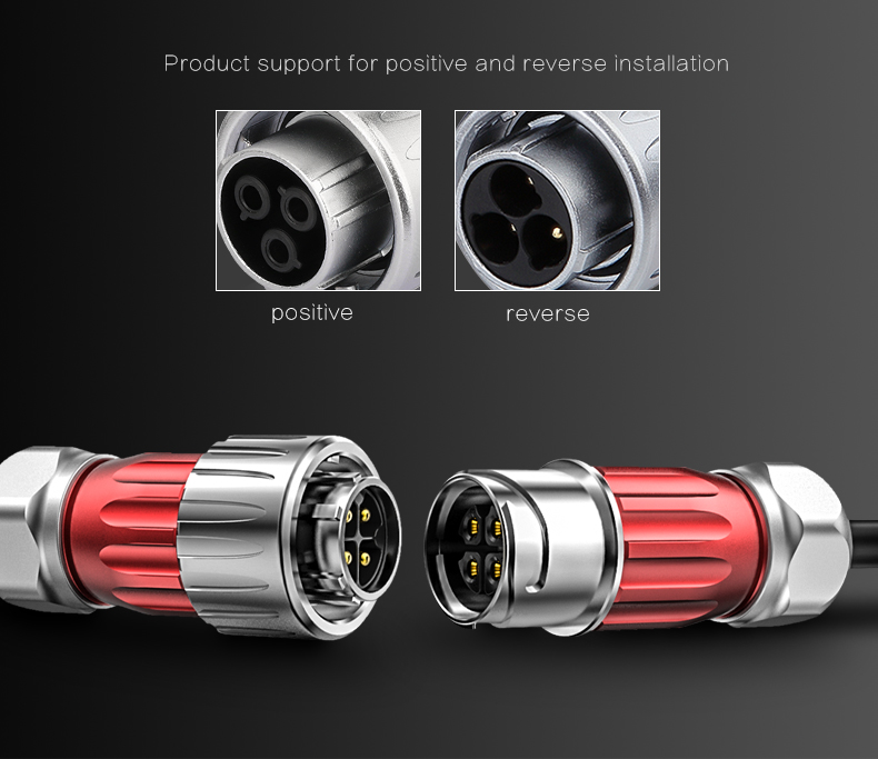 CNLINKO Factory Panel Mount 3pin Connector 3 Pin Dc Plug Waterproof Ip67 Electrical Connector for Power Generator