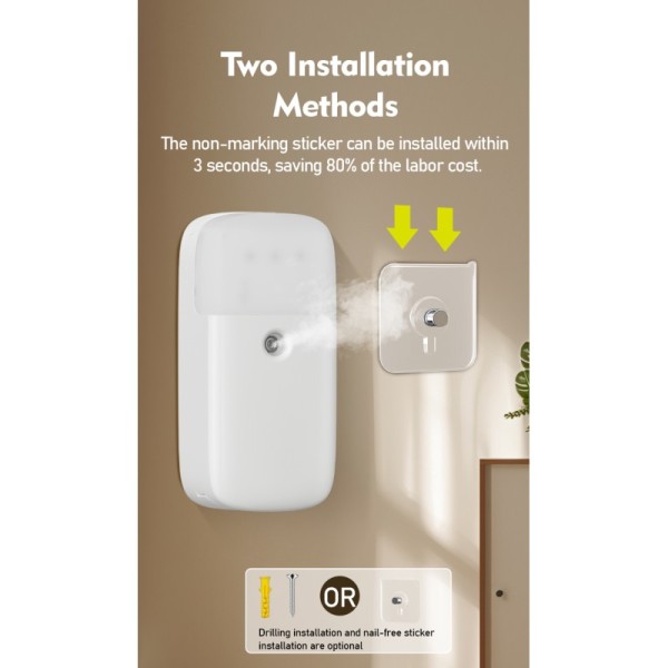 Wall Mounted Ultrasonic Aroma Diffuser 168ML Capacity 4W DC 6V Aromatherapy Machine