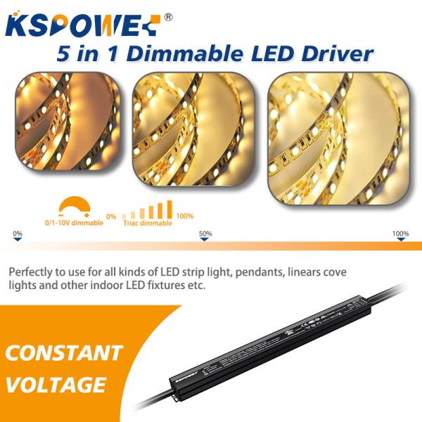 100W PWM Dimmable LED Driver For Safe Lighting Aluminum Case And UL ROHS Certified