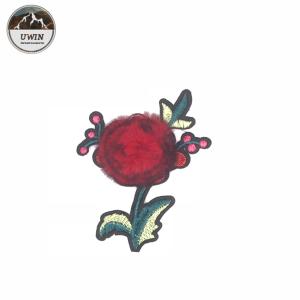 Quality Craft Fine Embroidery Designs Patches / Rabbit Wool Embroidery Thread Patch for sale
