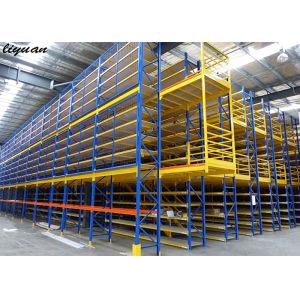 Quality Warehouse Storage Mezzanine Racking System Powder Coated Surface Stable for sale