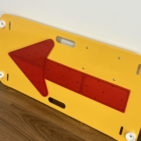 LED Arrow Board in use for traffic control