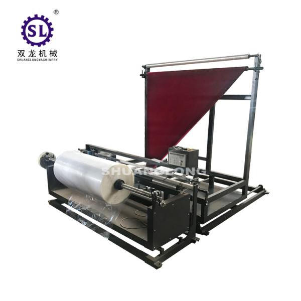 Plastic Film Folding Machine And Rewinding Machine For Side Seal Bag