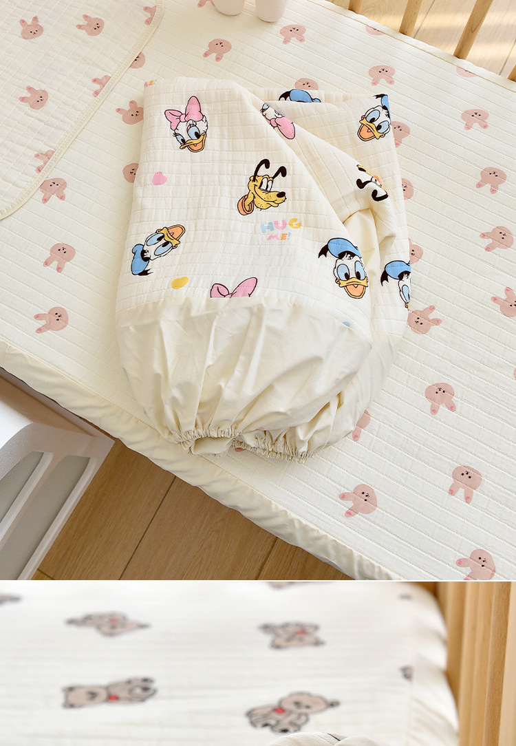 Soft and Breathable Baby Blanket Quilt Made of 100% Cotton Fiber for Newborn Swaddle