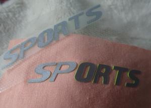 Quality 42*62mm silicone heat transfer labels patches for clothing for sale