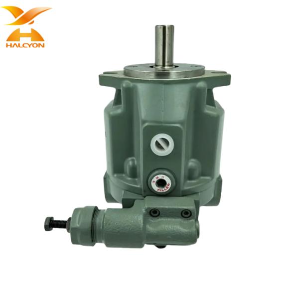 Hydraulic piston pump close-up