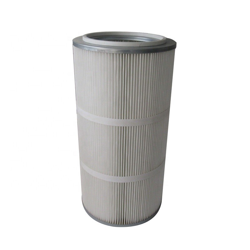 99% Dust Collector Filter Cartridge 0.5-20um For Shot Blasting Machine