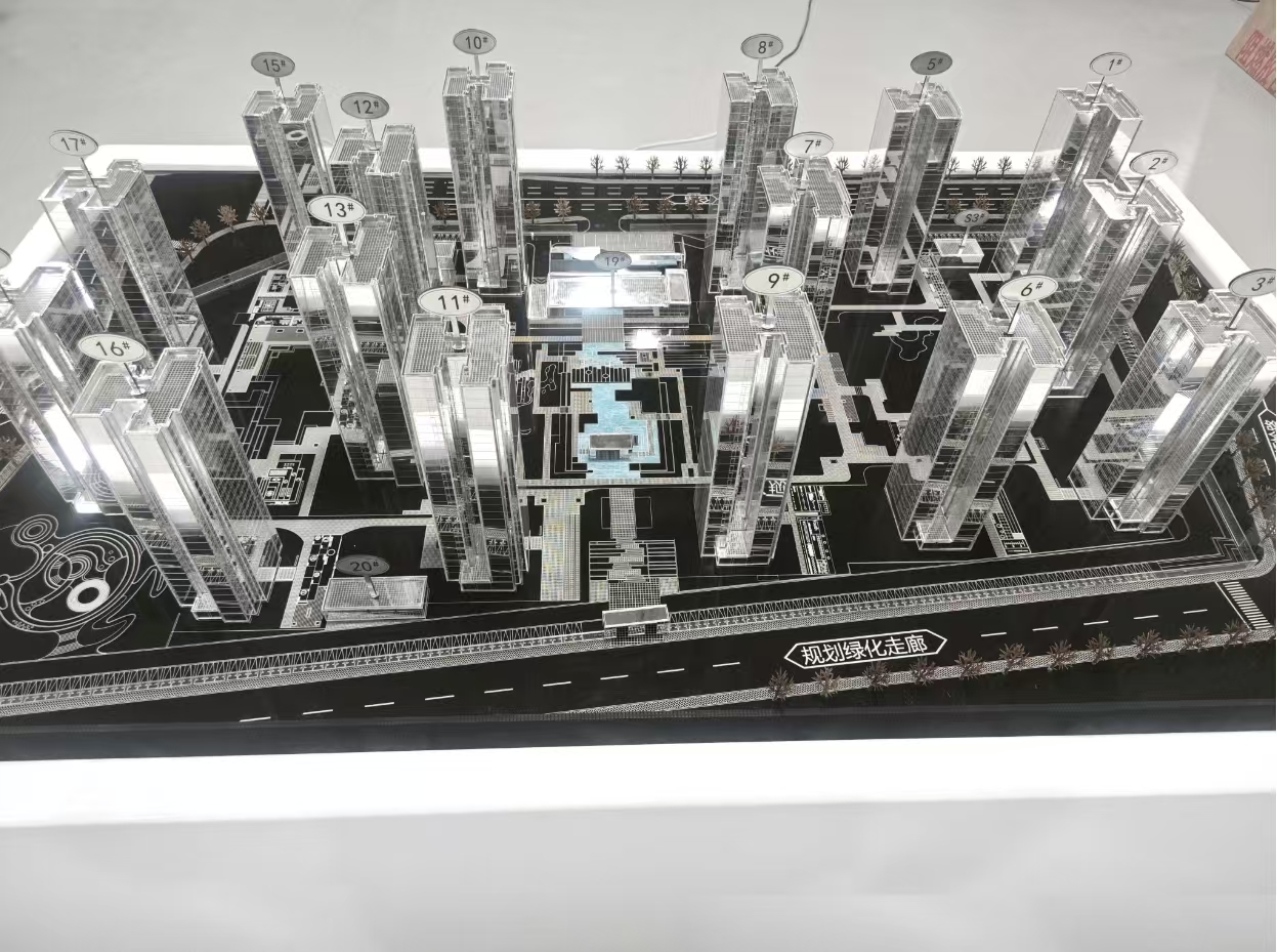 1:150 High Rise Building Scale Model Cityscape Models Architectural