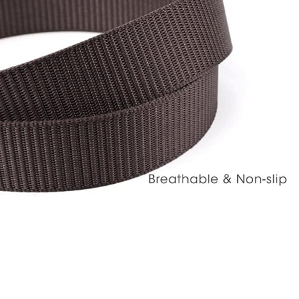 Unisex Tactical Canvas Web Belt Plastic Buckle Army 140cm