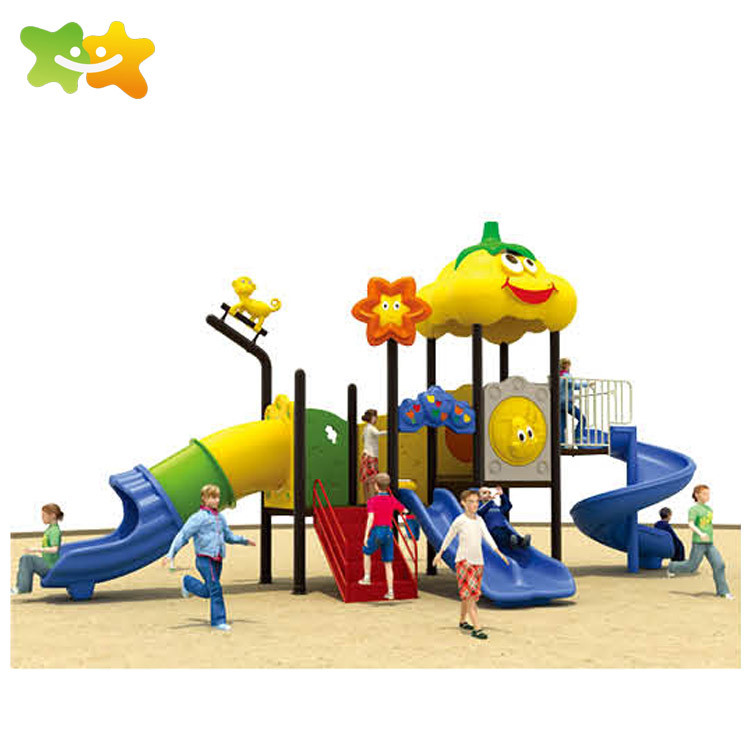Plastic Preschool Climbing Outdoor Bridge Playground Slide