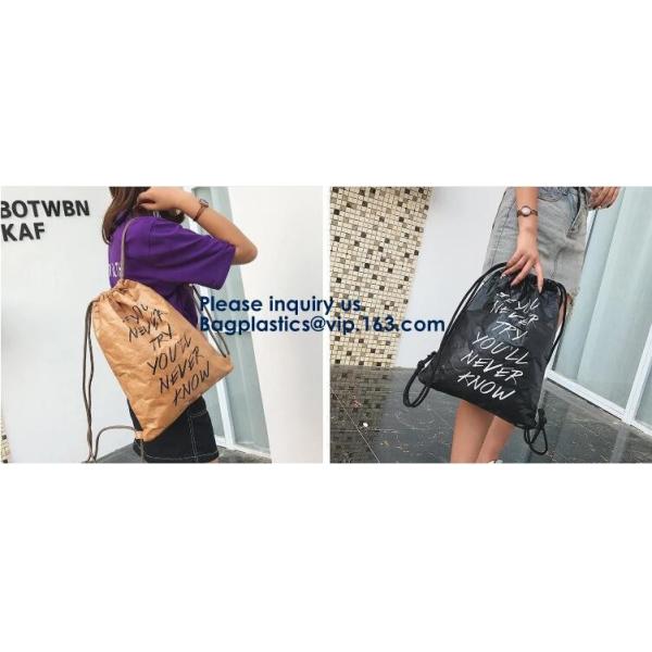 Eco Friendly Reusable Waterproof Tyvek Passport Holder Packing Cubes Toiletry kit Backpack Tote Bag Travel Accessories