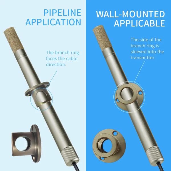 temperature humidity sensor 0-10V output pipeline industrial grade dustproof and high-temperature resistant transmitter FG6010