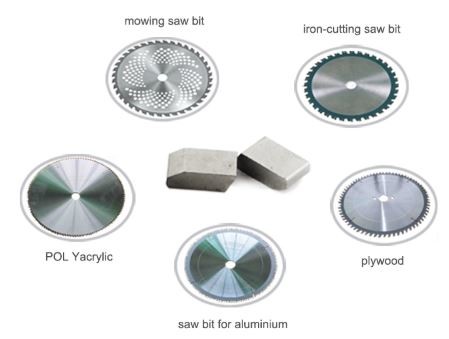 Erosion Resistant Tungsten Carbide Saw Tips / High Speed Wood Cutting Tips