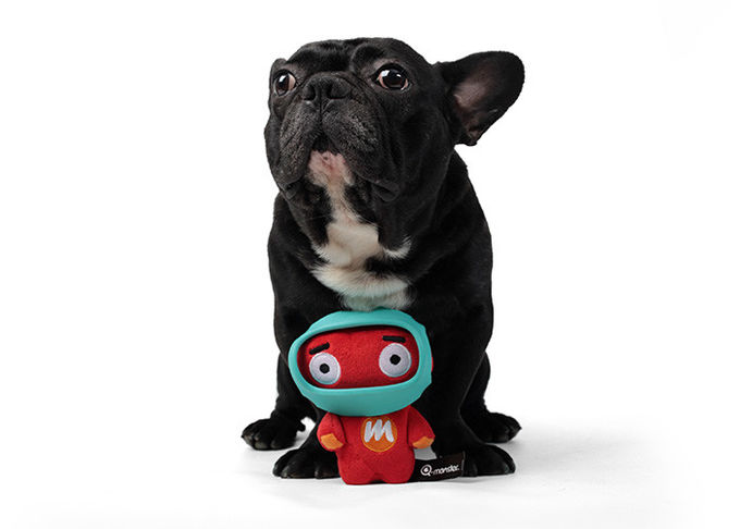Plush Durable Dog Toys With Squeakers Super Strong Mello Red Blue