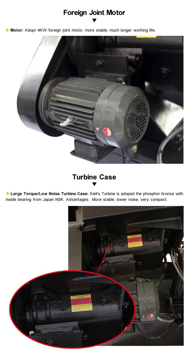 GB4230 metal band sawing machine double column hydraulic automatic feed structure cutting 300mm diameter metal