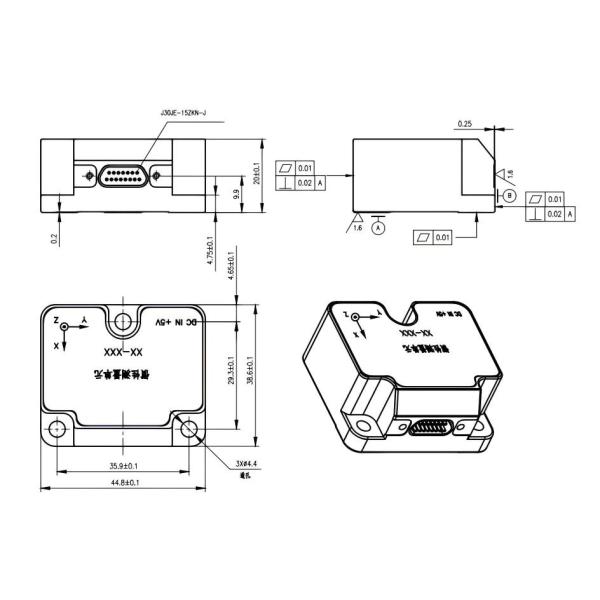 Stim300 IMU Drone Controller with 0.1°/h Gyro Stability