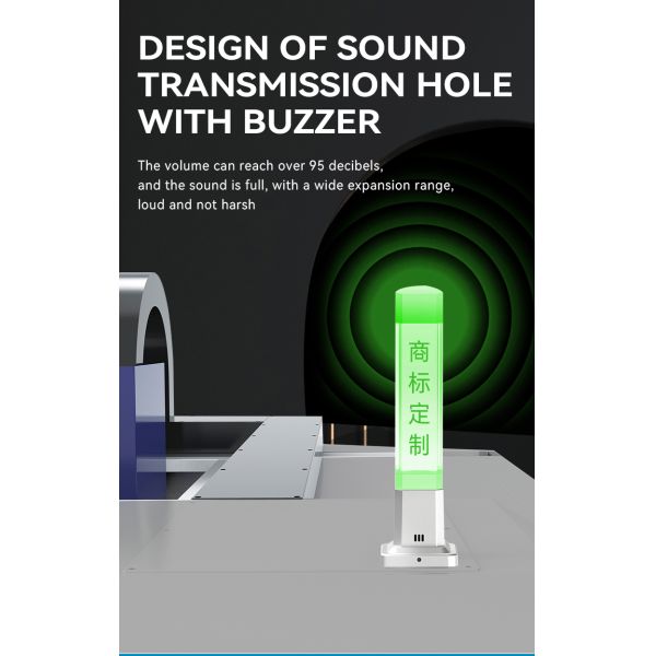 Machine Tool 3 Color Tower Stack Lights With 360° Beam Angle And 80 Ra Color Rendering Index