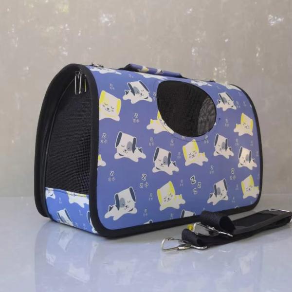 Single Shoulder Pet Carrier Bag Breathable Cat Travel Bags Portable