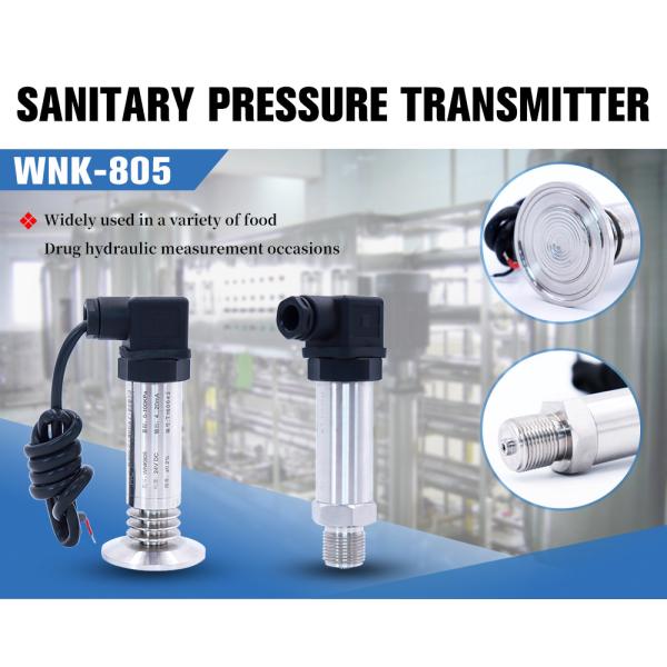 Quality Sanitary Flush Diaphragm Pressure Transmitter Hydraulic For Food Milk for sale