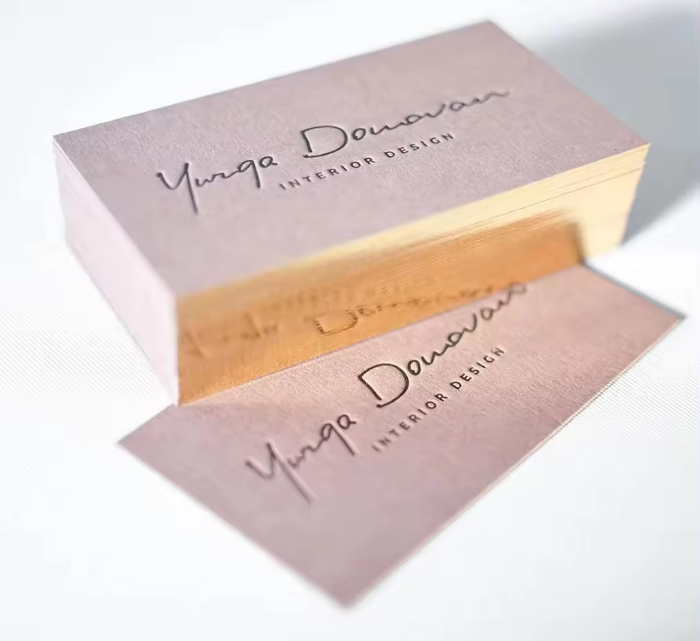 Soft Touch Thank You Envelope Paper Business Card for Your Customer Requirements