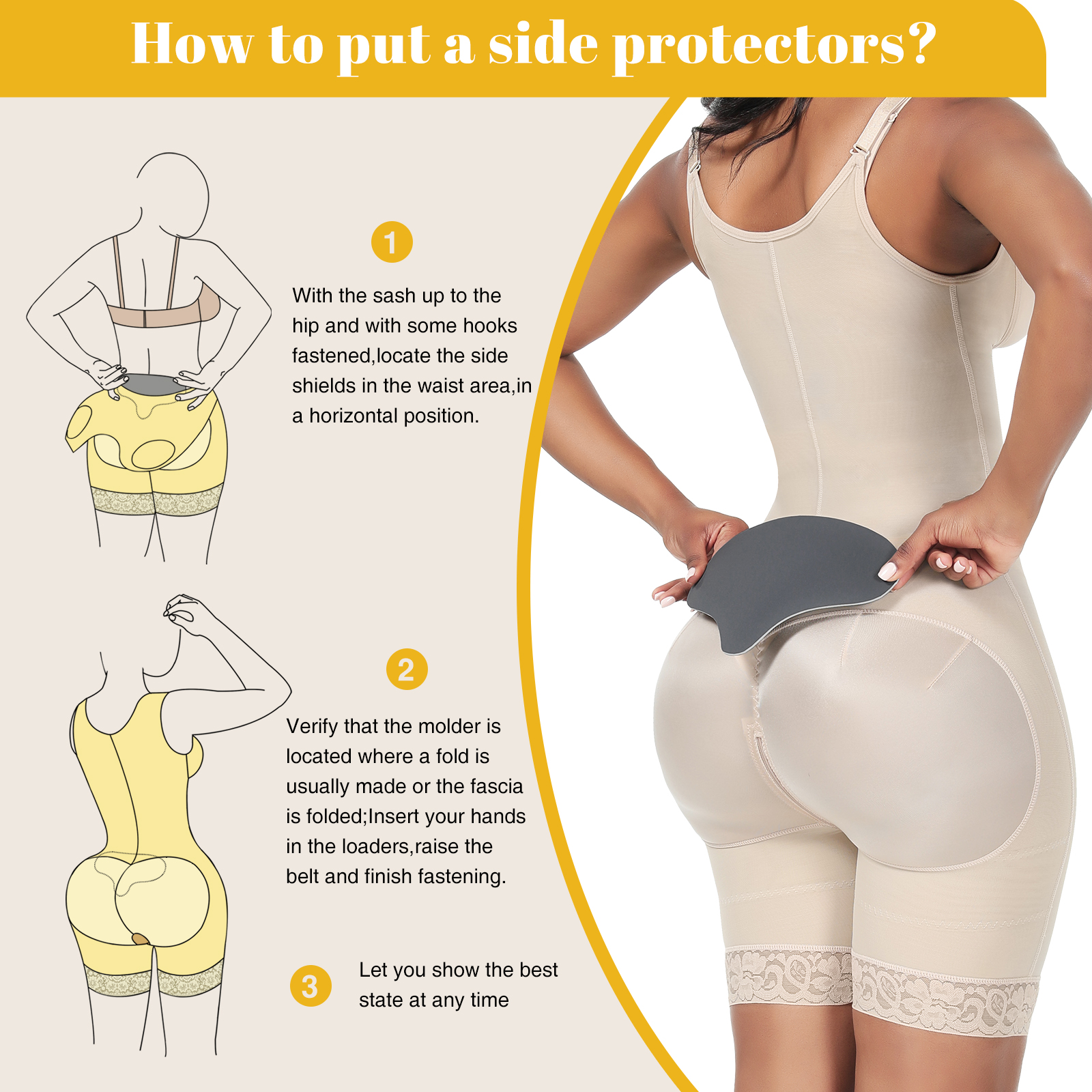 Flattening Faja Abdomen Compression Board for Women's Belly Control and Medium Control