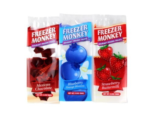 High Quality clear plastic custom printed PE ice popsicle packaging bags