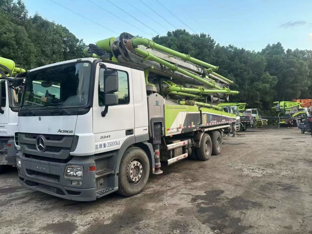 2020 Zoomlion 49m Used Concrete Pump Truck on Mercedes Benz Heavy Equipment Concrete Boom Pump