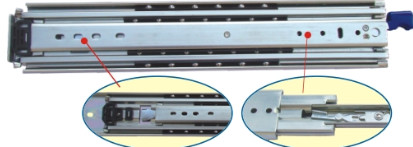 Custom Slide Track Channel / Metal Door Track Two Lock In Function Slide