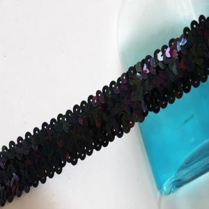 Quality 20KJ73 Fashion Metallic Lace 3cm Sequin Braid Trim for sale