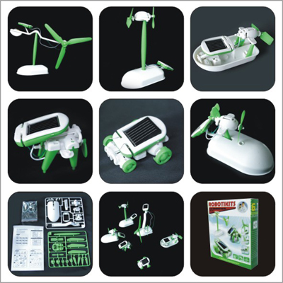Educative Creative 6 In 1 Diy Robot Toy Kids Science Kit Toys 160g