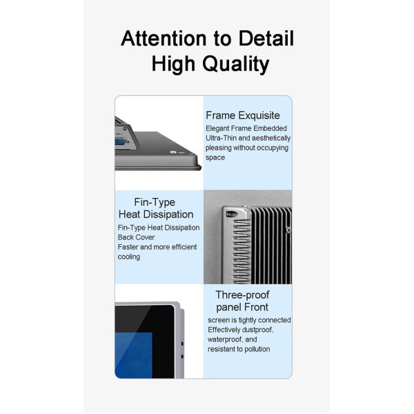 15 inch Military-grade Industrial All-in-one Computer Capacitive Touch Screen Industrial Control Ip65 Embedded Pc Android Rugged Tablet