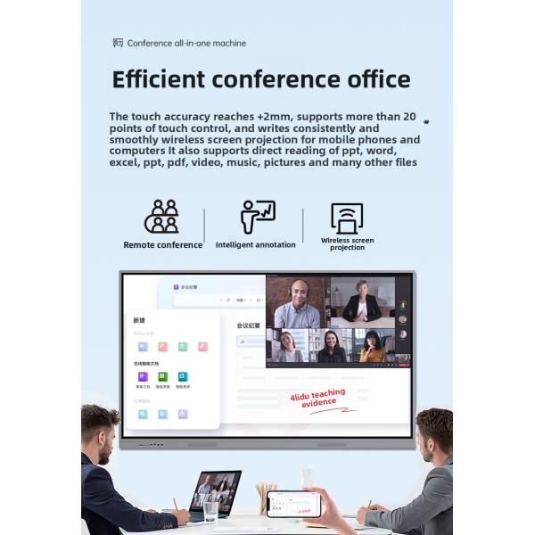 Interact 55 Inch Touch Interactive Flat Panel Business Smart Whiteboard