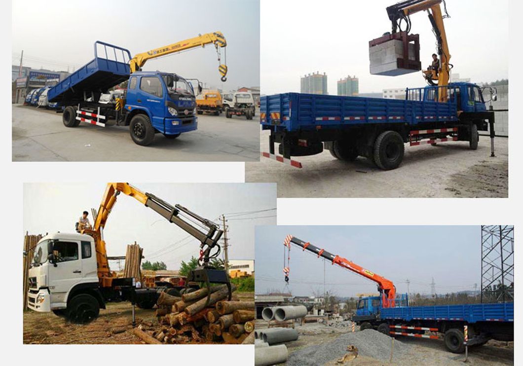 Dongfeng Kingrun Truck with X Cmg Sqs68-3 3.2ton Mini Crane Truck for Sale