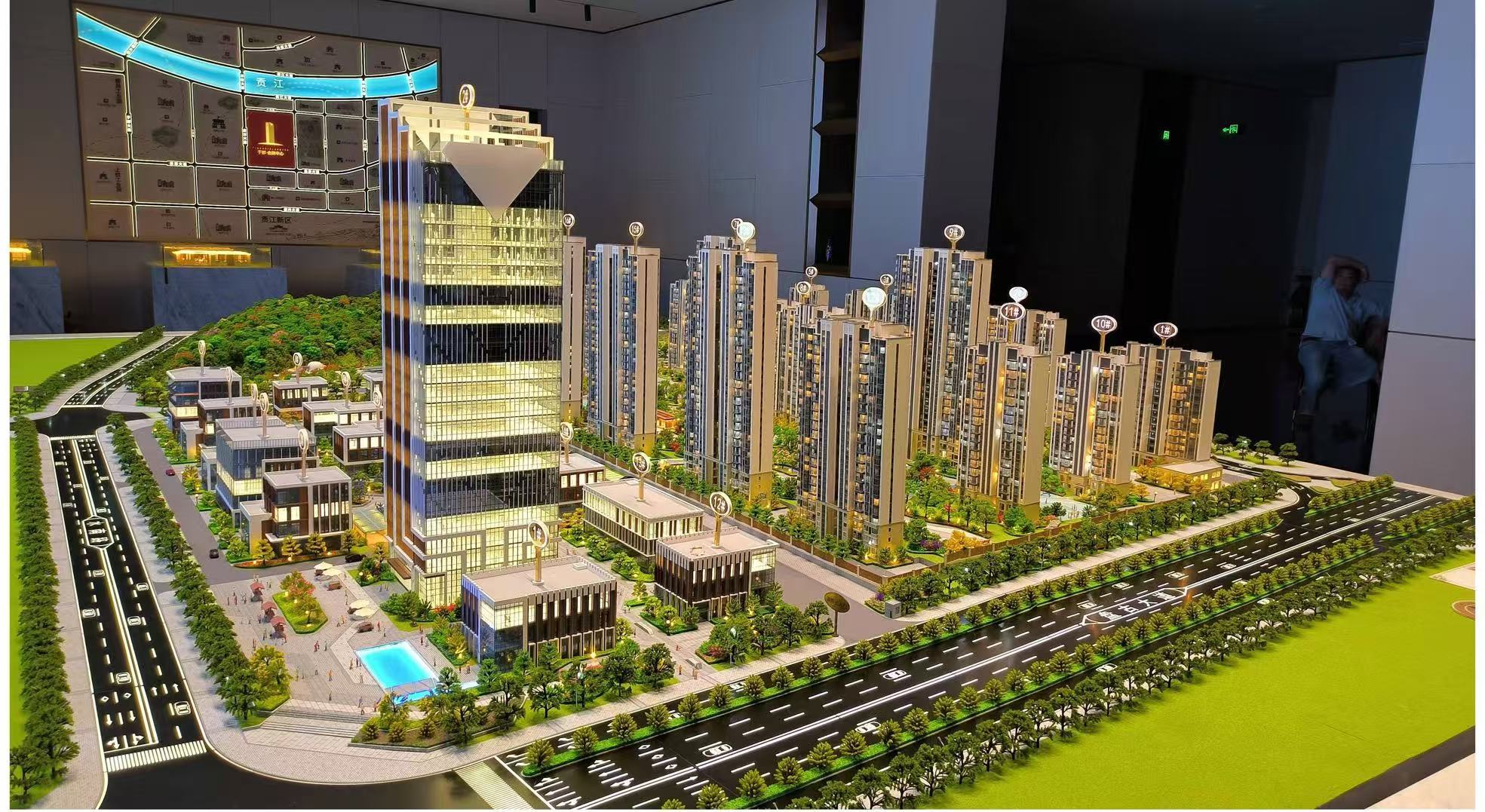 Modern 1:100 Architectural Model Real Estate Scale Model Building